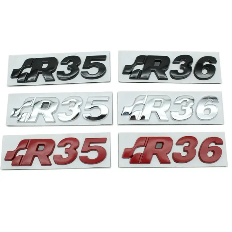 

R35 R36 letter logo trunk car sticker for Volkswagen Bora Golf SR32 body side rear modification accessories decorative decal