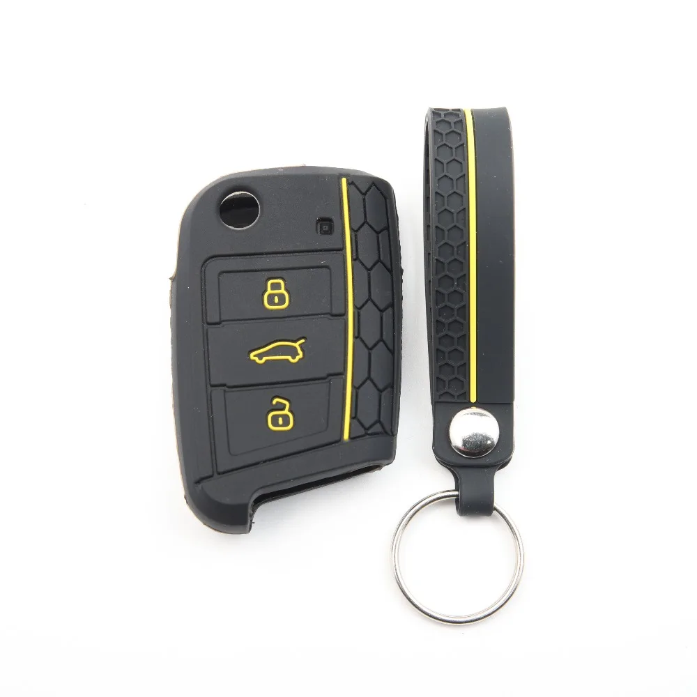 For VW golf 7 GTI POLO T-Cross T-Roc touran Tiguan Skoda Octavia Rapid kodiaq Fabia Seat Ibiza leon Ateca Arona key case cover