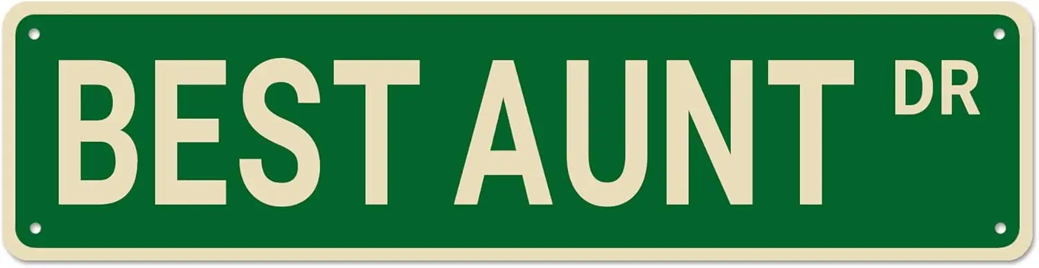 

Уличные знаки лучшая тетя, декоративный знак тети, подарок для тети, настенный Декор для дома/подъездной дорожки/мужской пещеры/бара, качественные металлические знаки 16x4