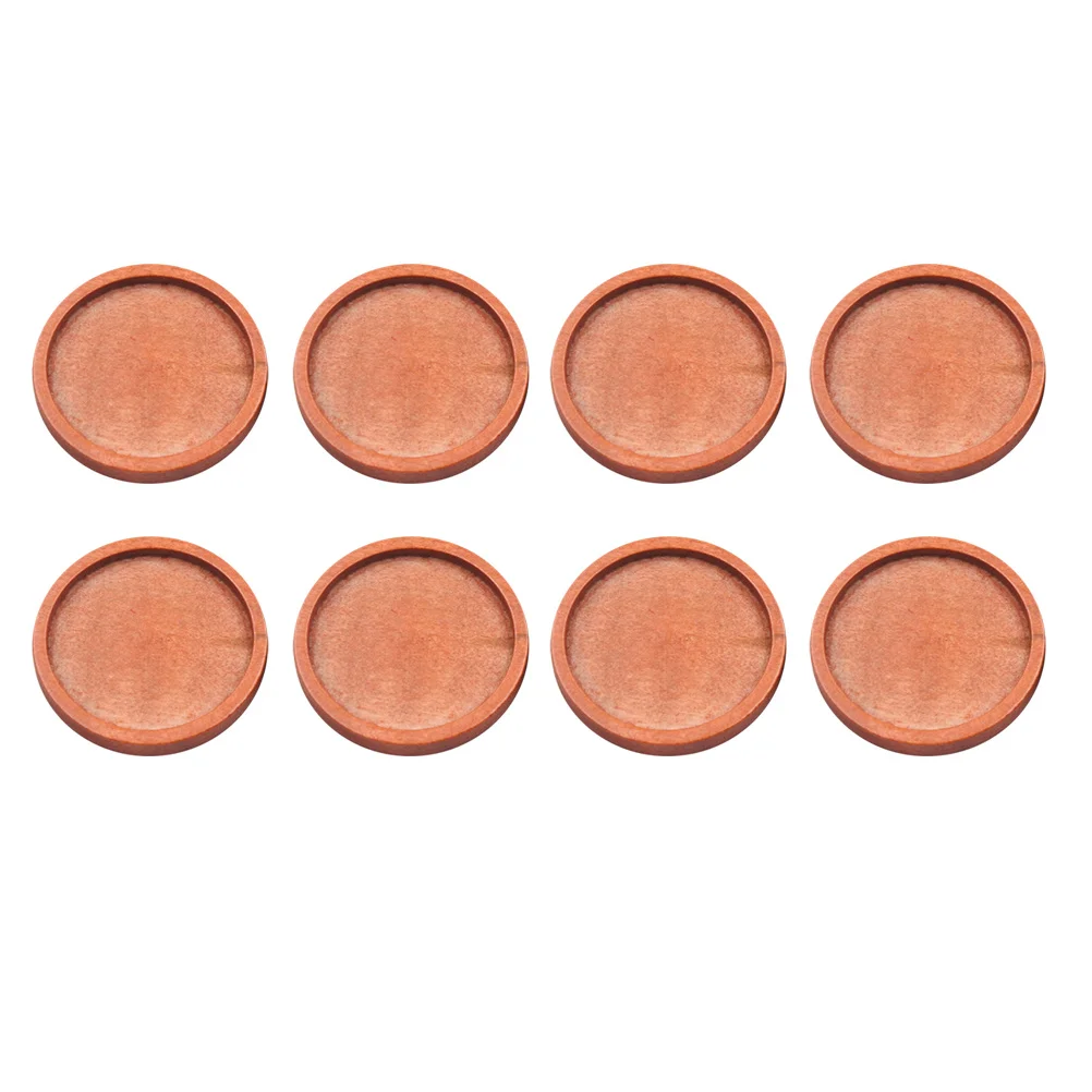 

20pcs Wooden Round Pendant Trays 35Mm Outer 30Mm Inner Diameter Coffee Diy Jewelry Making Bases For Resin Cameo Craft