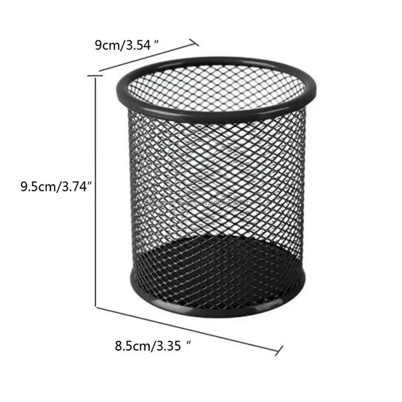 Mesh Metal Pencil Storage Office Dest Pen Pencil Holder Container Pot House Office Accessories