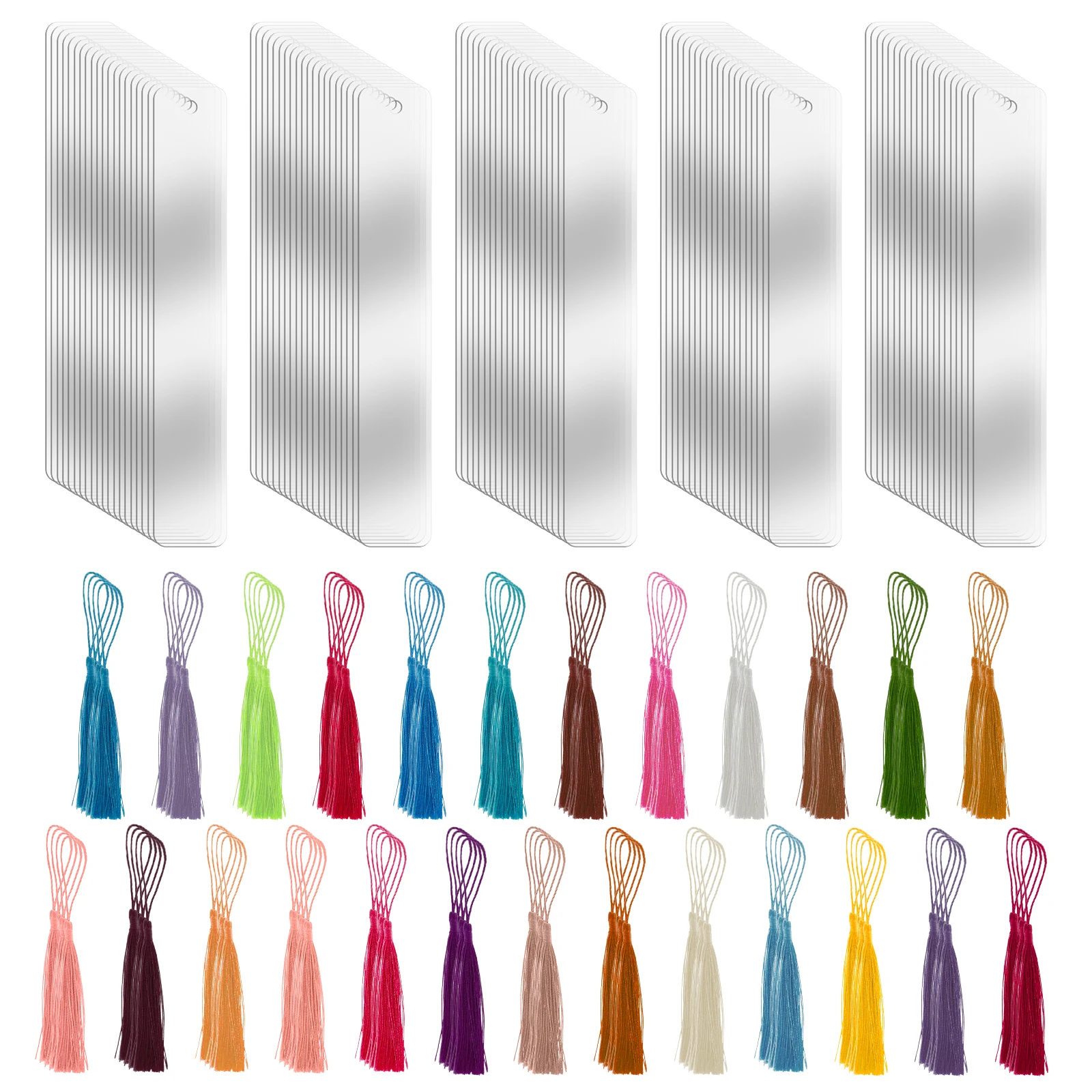 

200 шт. прозрачные акриловые закладки, водонепроницаемые закладки для книг, устойчивые к коррозии акриловые закладки для книг, многофункциональные акриловые закладки