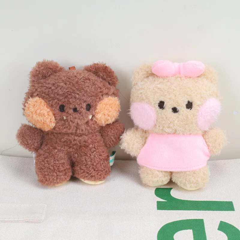 Porte-clés en peluche Line Friends Minini, série JxSeries, marron, Cony, Kawaii, Bnini, pendentif, dessin animé, anime, mignon, beurre