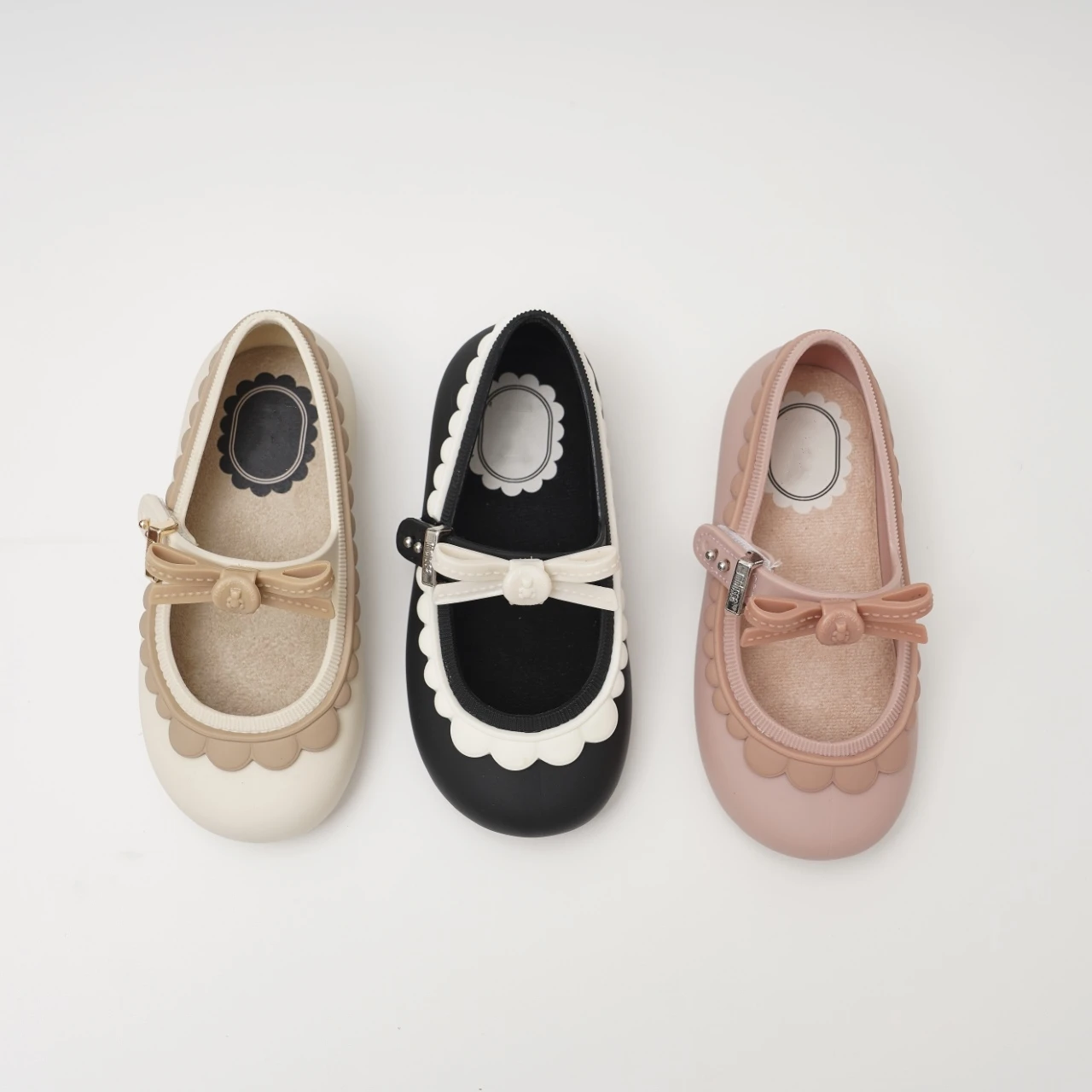 2026 Baby Girl Round Headed Bow Ballet Shoes Cute Children's Anti-slip Soft Bottom Single Shoes Toddlers Kids Casual Shoes