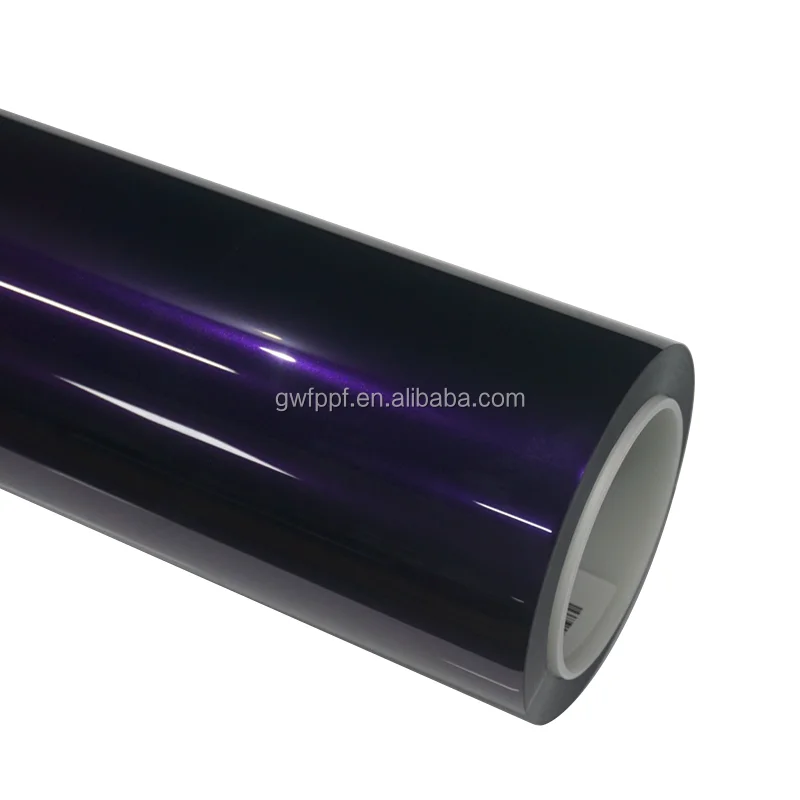 

Glossy Metal Midnight Purple TPU PPF 10 Year Warranty Self Healing Color Changing Car Paint Protection Film