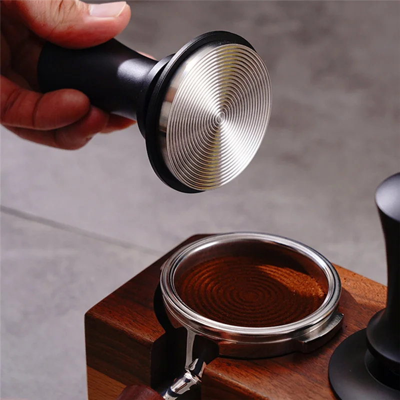 ABFI Constant Force Tamping Hammer Impact Tamping Hammer Impact Coffee Powder Tamper Threaded Flat Bottom Spring With Scale