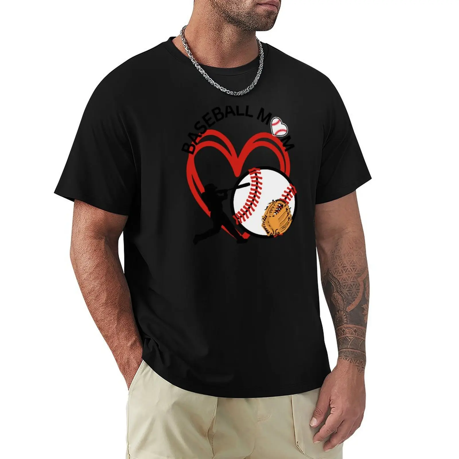 

BaseBall Mom T-Shirt blacks T-shirts oversize cotton man t-shirts Funny t-shirt mens fashion
