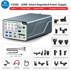 AiXun P3208 320W 32V/8A Voltage Ammeter Regulator Tool Smart DC Power Supply for IPhone 7-16PM with One Key Boot Power Cable