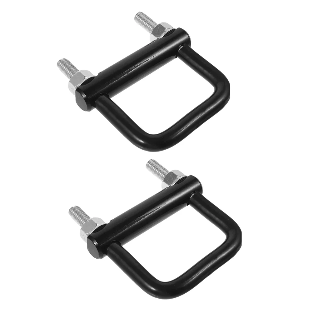 

2Pcs Trailer Shackle Heavy Duty Clamp Metal Hitch Tightener Trailer Coupler Anti-Rattle Stabilizer Secure Fastener