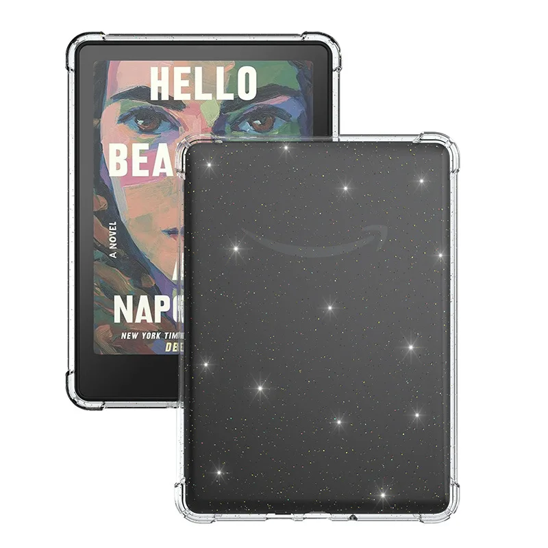 Für Amazon Kindle Colorsoft Hülle 2024 für Kindle PaperWhite6 Hülle Transparente TPU Airbag Sparkling Powder Schutzhülle