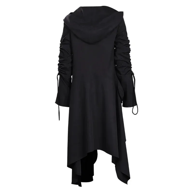 أزياء هاني 2025 نيمفادورا تونكس التأثيرية للسيدات معطف أسود ملابس نسائية لحفلات الهالوين للعب الأدوار ☆ ★ ww