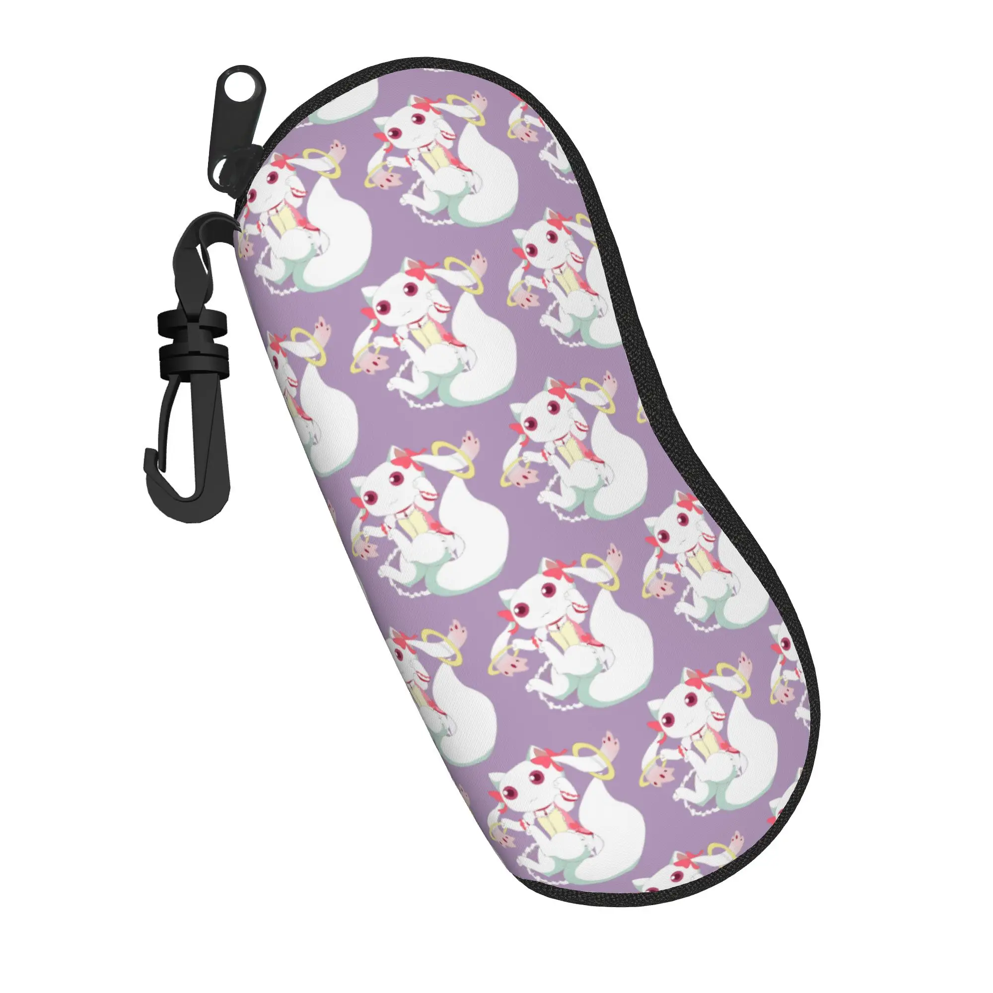 Estuche para gafas Maho Shojo Kyubey Puella Magi Madoka Magica, caja de almacenamiento para gafas de sol de Anime Kyubey para hombres y mujeres, caja para gafas de sol