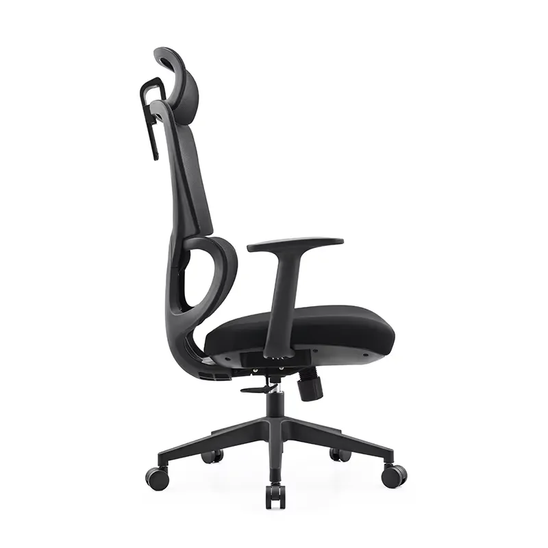 Ergonomic Office Chair with High Backrest and Adjustable Mesh Design Rotating Computer Desk Seat for Home Workstation