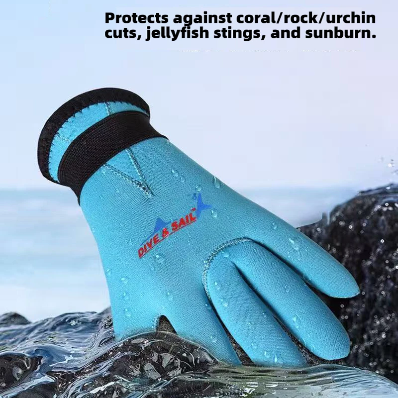 3mm Children Neoprene Diving Gloves, Thermal, Anti-Scratch, Non-Slip, Excellent for Snorkeling, Swimming, and All Water Sports