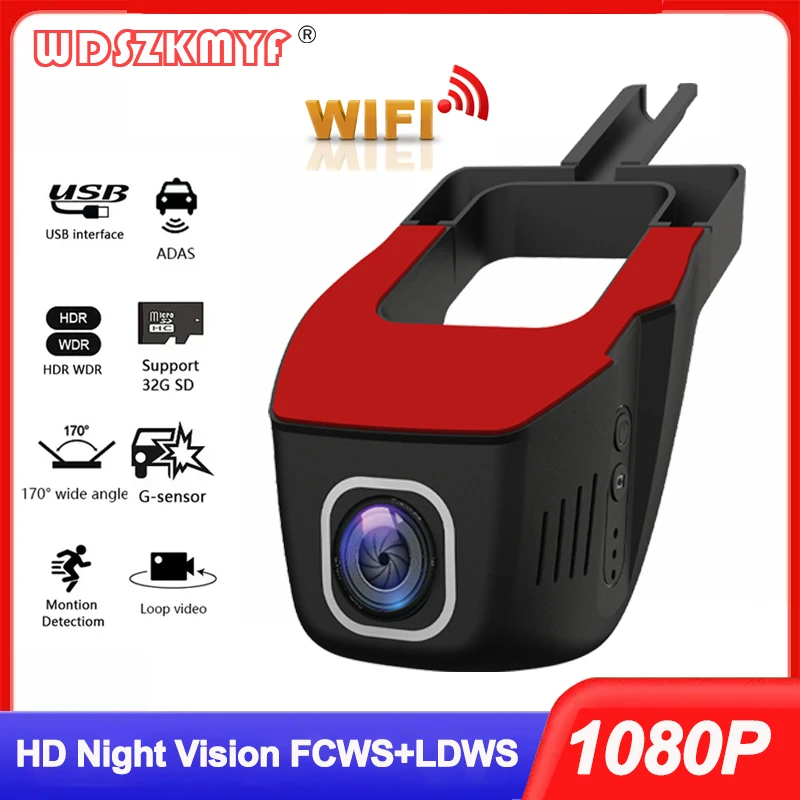 차량용 DVR 대시 캠, 와이파이, 안드로이드 멀티미디어 비디오 녹음기, 자동차 카메라 ADAS, 자동 블랙 박스, 자동차 액세서리, 1080P