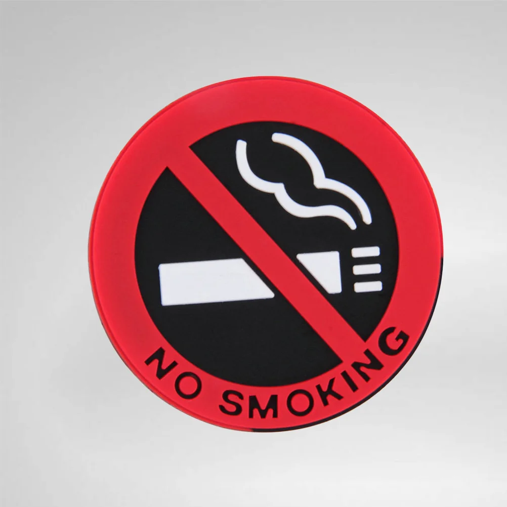 

10Pcs No Smoking Car Sticker Warning Sign Heavy Duty Rust Free Thick Material Durable for Car Windows Bumpers Plastic Metal