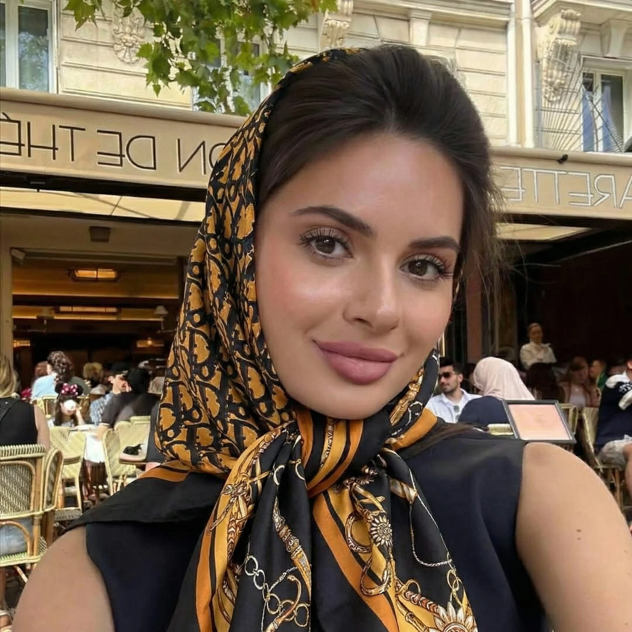 Satin Square Scarf Women Paisley Hijab Elegant 2026 Print Silk Neckerchief Shawl Wraps Headband Handle Hair Accessories Bandana - view 2