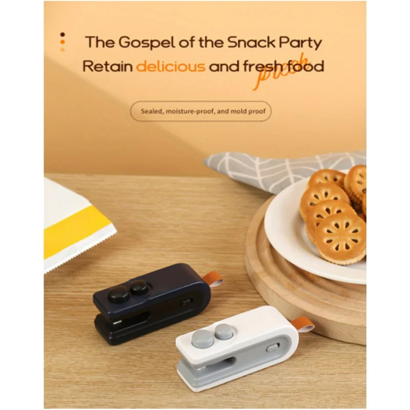 Xiaomi Mijia Bag Sealing Machine Rechargable Food Sealer Storage Bag Plastic Package Snack Sealer Handheld Heat Sealer