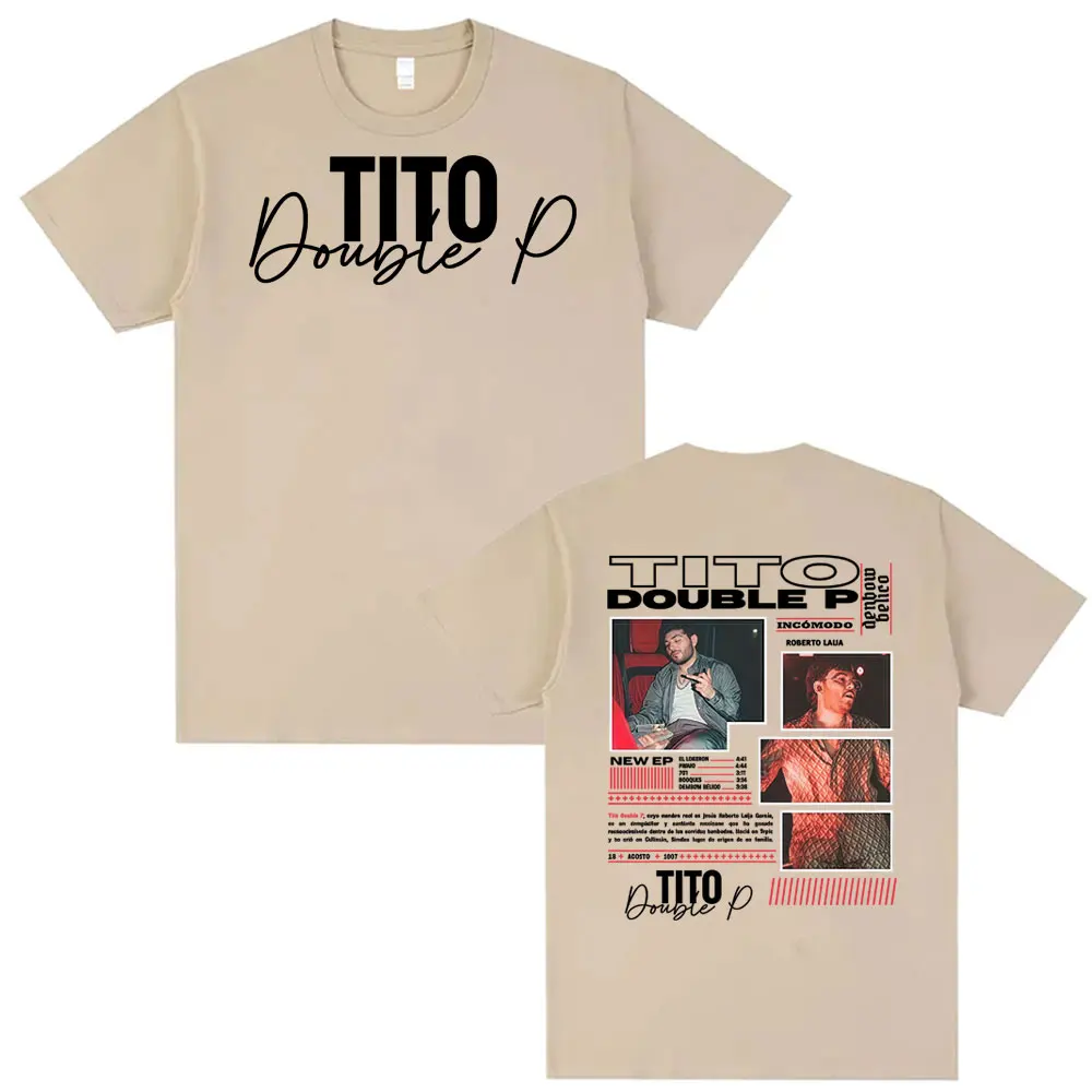 تيتو مزدوج P Ay Mama ألبوم جولة تي شيرت ملابس للرجال موضة Harajuku تي شيرت للجنسين عادية كم قصير المتضخم تي شيرت #6