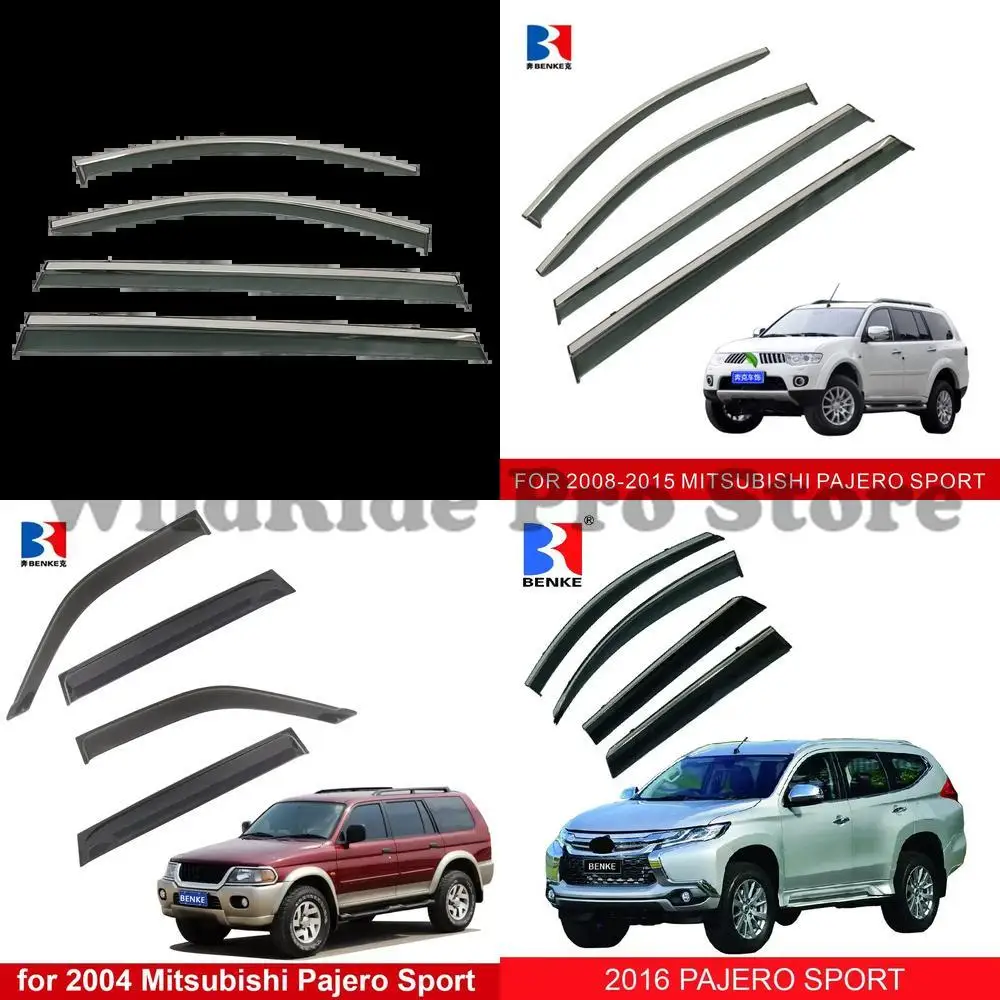 

1 set car accessories for Mitsubishi Pajero Montero Sport 2000 2004 2008 2015 2016 2024 window sun visor wind deflector rain gua