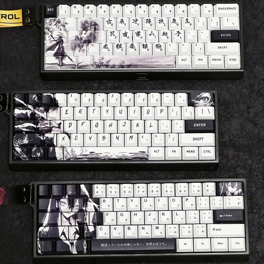 132 Key Splicing Secondary Key Cap Cherry Personality for Mx Switch Mechanical Keyboard Gaming Keyboard