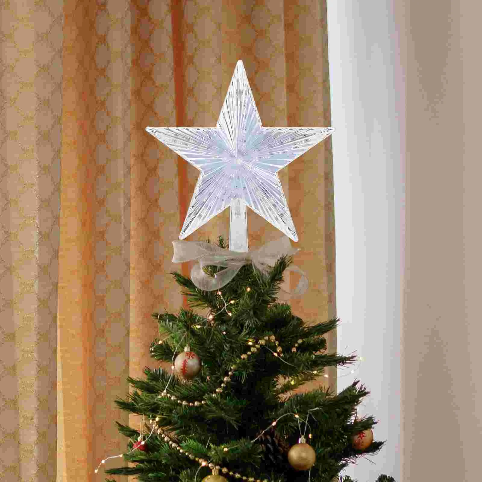 

Flashing Star Shape Pendant Ornament Christmas Decoration Decorations Warm White Lights Ornaments