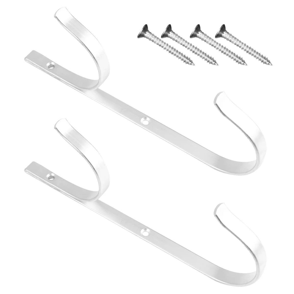 

1Set Swimming Pool Rod Hook Heavy Duty Metal Hose Hanger Gardening Tool Holder Waterproof Rust Resistant Wall Mounted Organizer