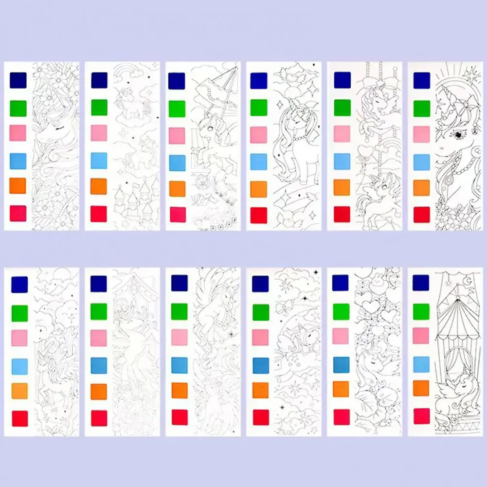 ภาพวาดที่น่าสนใจของขวัญสมุดภาพระบายสีกราฟฟิตีสีน้ำพร้อมแปรงปากกาสำหรับเด็กสมุดภาพกราฟฟิตีสีสันสดใสการศึกษาปฐมวัย