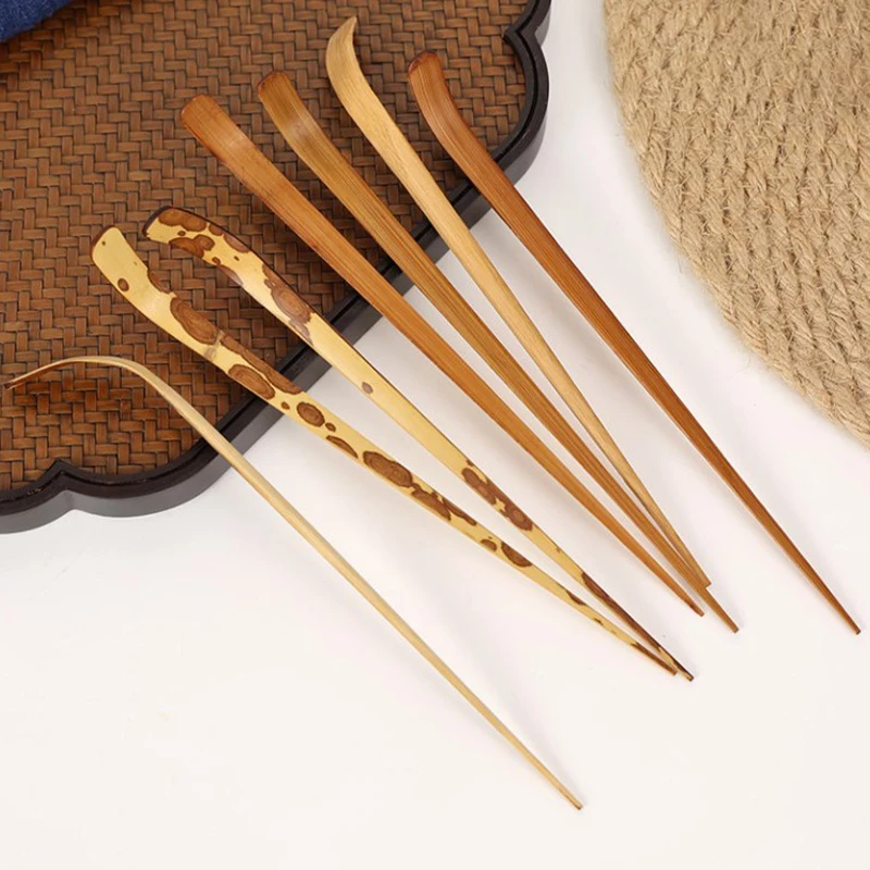 Handmade Wood Tea Matcha Stick Spoon Tea Set White Bamboo Kitchen Tools Seasoning Gadgets Cookware Accessories - view 4