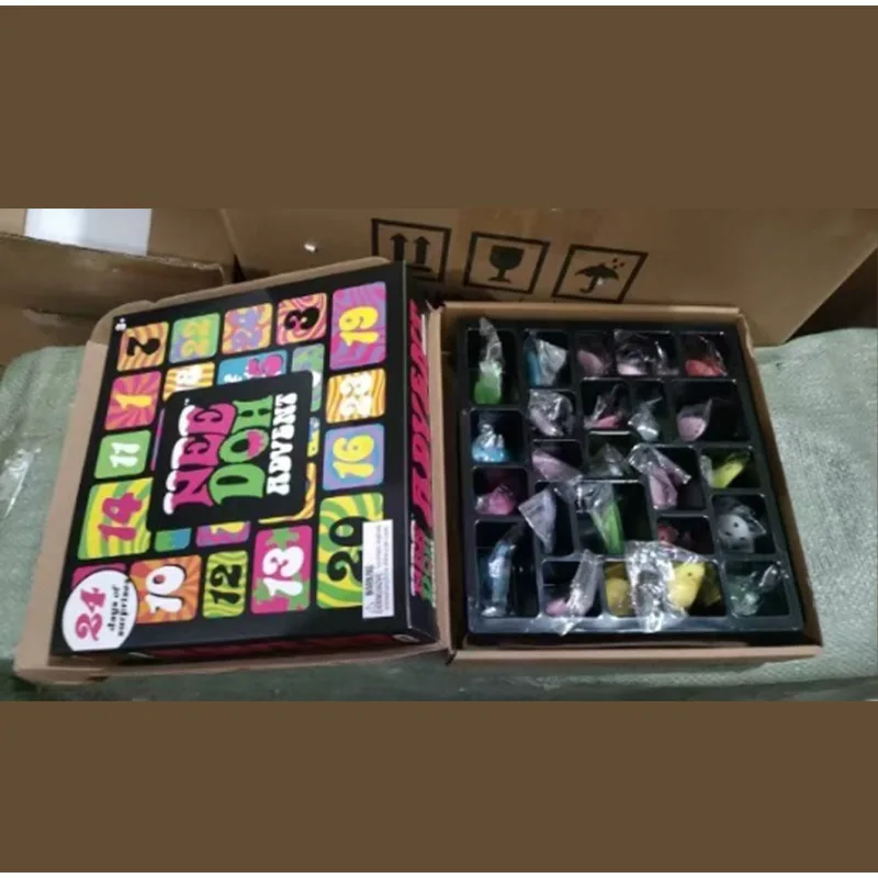 Адвент-календарь Needoh на 2025 год, подарок для детей, 24 дня сюрпризов, обратный отсчет, новогодняя вечеринка, семейные друзья, детская глухая коробка