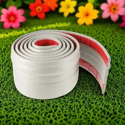 1 Roll 2 Meters Self Adhesive Baseboard Molding Peel Stick Trim For Wall Floor Seam Decoration Waterproof Dustproof Home Decor