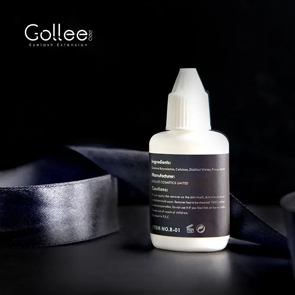 Gollee 15ml Transparent Gel Remover for Single Lash False Eyelash Remove Fast Clean Gentle Unloading Adhesive Glue Eyebrow