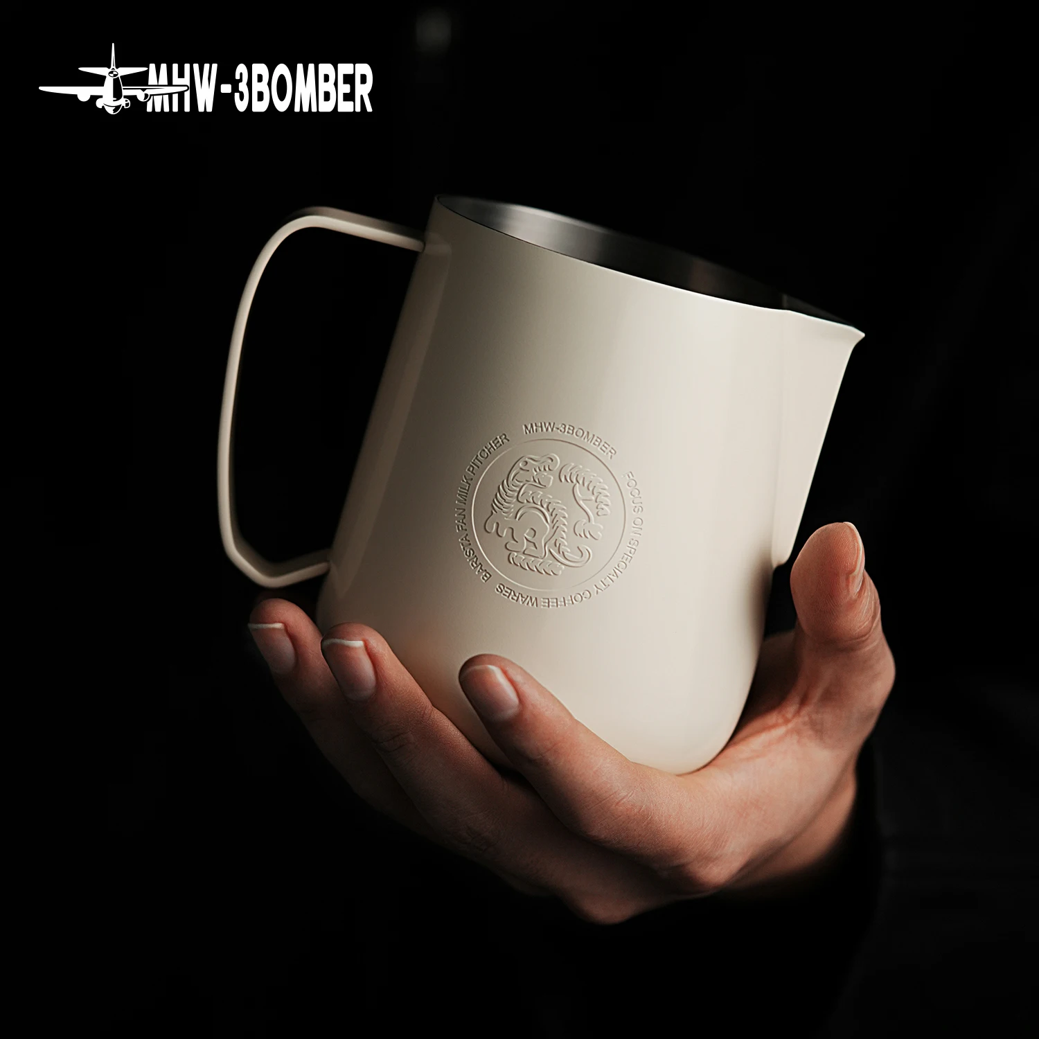 MHW-3BOMBER FF Milk Pitcher Limited Edition 650ML Milk Pitcher Stainless Steel Milk Frothing Pitcher for Latte Art Barista