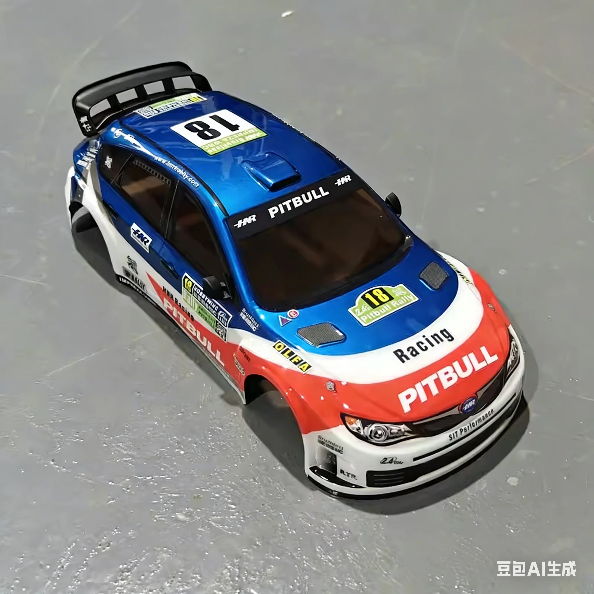 HN H98349 Ready Assembled PVC Plastic Car Body Shell Fit H9804 Foxhound 1/10 RC Rally Car Realistic Look Direct Fit Upgrade