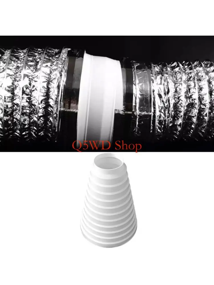 Q5WD Plastic Duct Reducer Fitting, 26 Part Adapte for Air Duct Repair