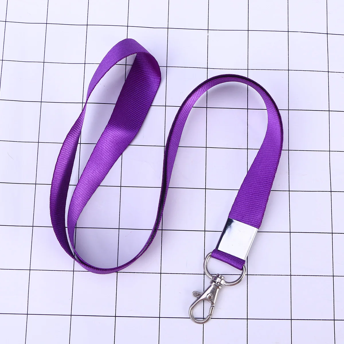 1PCS Neck Strap Lanyard Safety Metal Badge Lanyard for Business Id Key (Purple) ID lanyand id neck strap