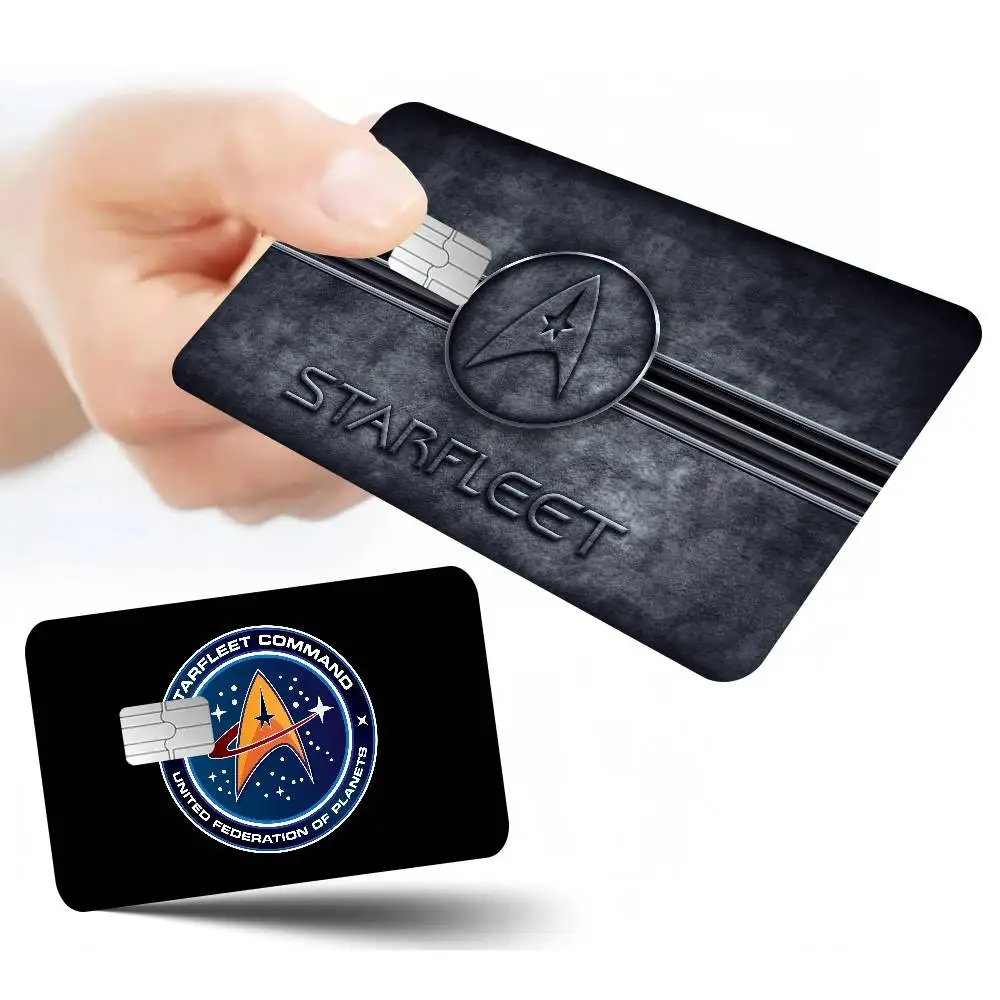 TV S-Star T-Trek Anime Anmie Sticker Film Skin Cover For Credit Card Debit Bank Card Front