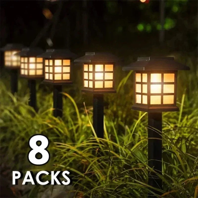 

Solar LED Pathway Lights, 2/4/6/8Pcs, Outdoor Waterproof Walkway Garden Street Lamp for Yard Patio Driveway Landscape Decor