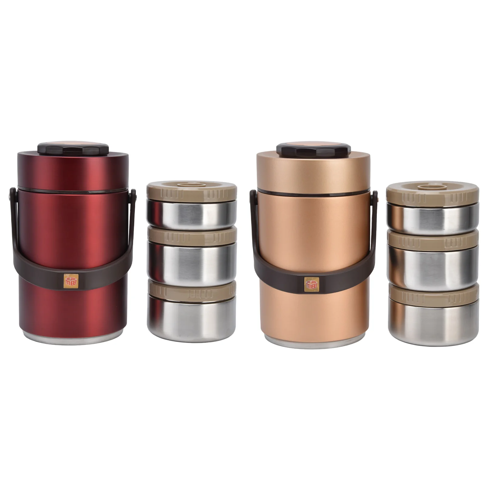 

Термобокс, вакуумный ланч-бокс, 2,3 л, нержавеющая сталь 304, 3 слоя, предотвращающий утечку, изолированный контейнер для еды для работы, путешествий