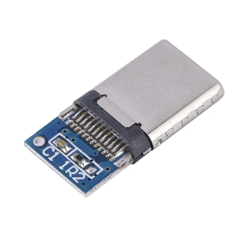 10Pcs USB 3.1 Type C Connector 12Pin Fast Charging Male Socket Plug To Solder Wire Cable PCB Board Module