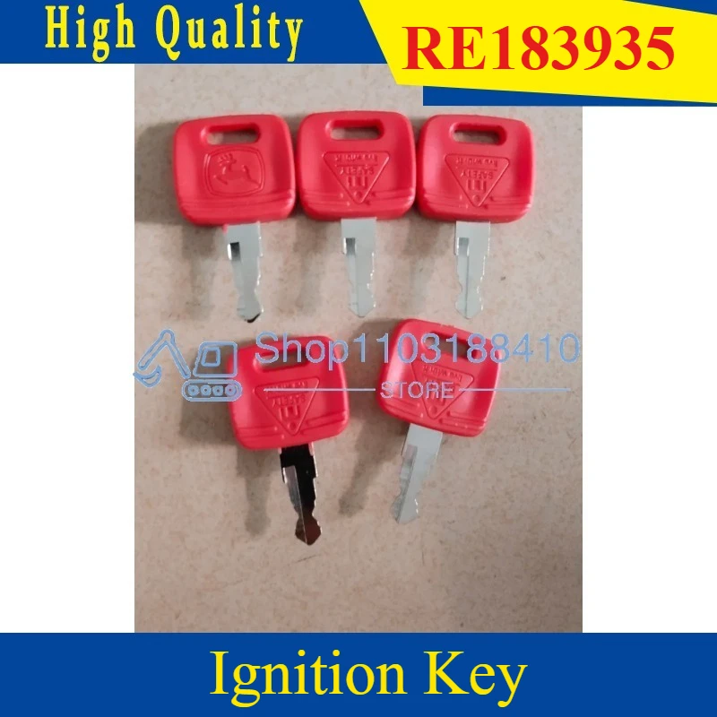 

5Piecs Ignition Key RE183935 RE71557 Key for JD Farm Tractor 3120 3320 3720 4210 4320 4510 4710 5045E 5103 5203 7130 7230