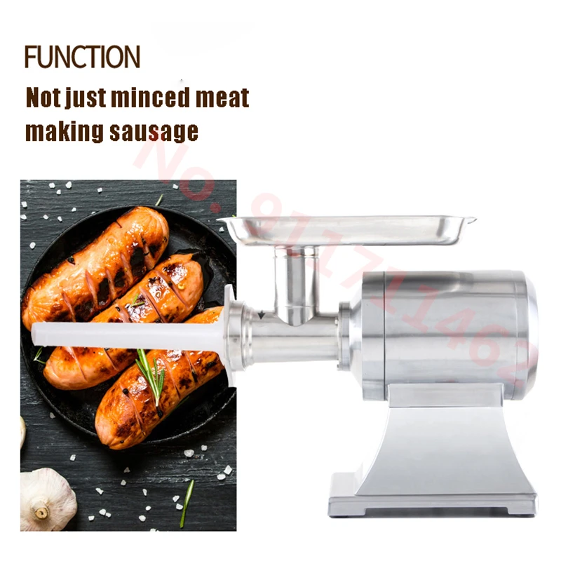 Picadora de carne eléctrica de alta resistencia, 150 Kg/H, 12 tipos, picadora de carne casera, embutidor de salchichas, procesador de alimentos