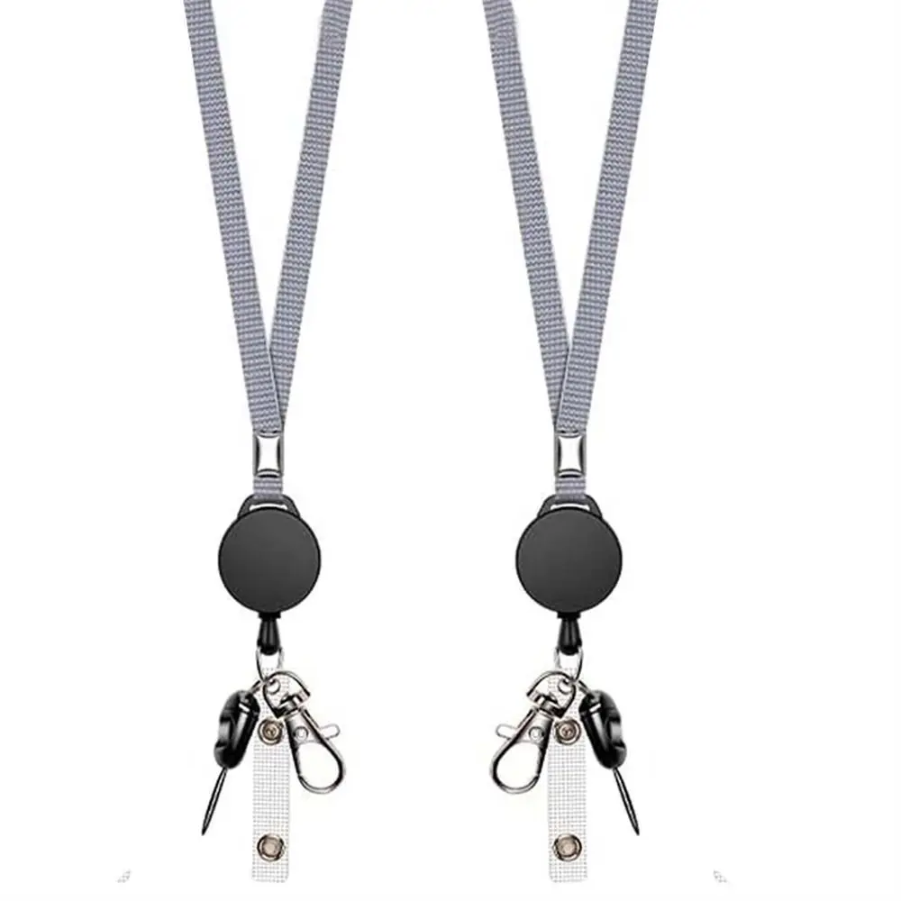 Lanyard Card Holder Name Tag ID Lanyard Work Card Retractable Badge Holder Badge Reel Anti-lost Lanyard Neck Strap Key Chain