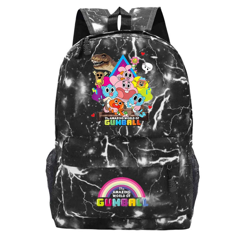 The Amazing World of Gumball Printed Backpack Primary Students School Bags Boys Girls Cartoon Bookbag Kids Back to School Gifts