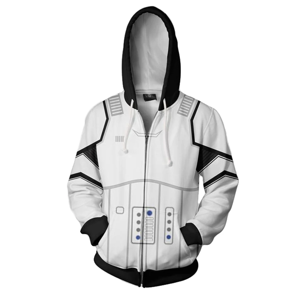 Imperial Stormtrooper Cosplay Fantasia kostium dla dorosłych mężczyzn bluza z kapturem bluza spodnie na co dzień luźny pulower Streetwear spodnie dresowe