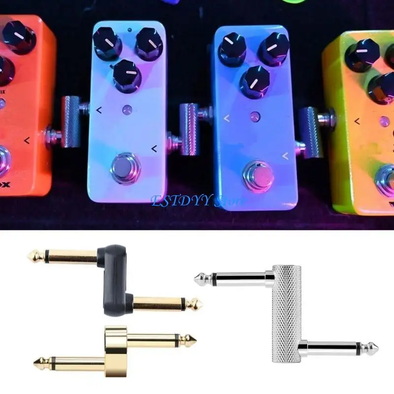 

G6DE 6.35mm (1/4") Guitar Effect Pedal Couplers, Plug Adaptor for Guitar Pedalboard
