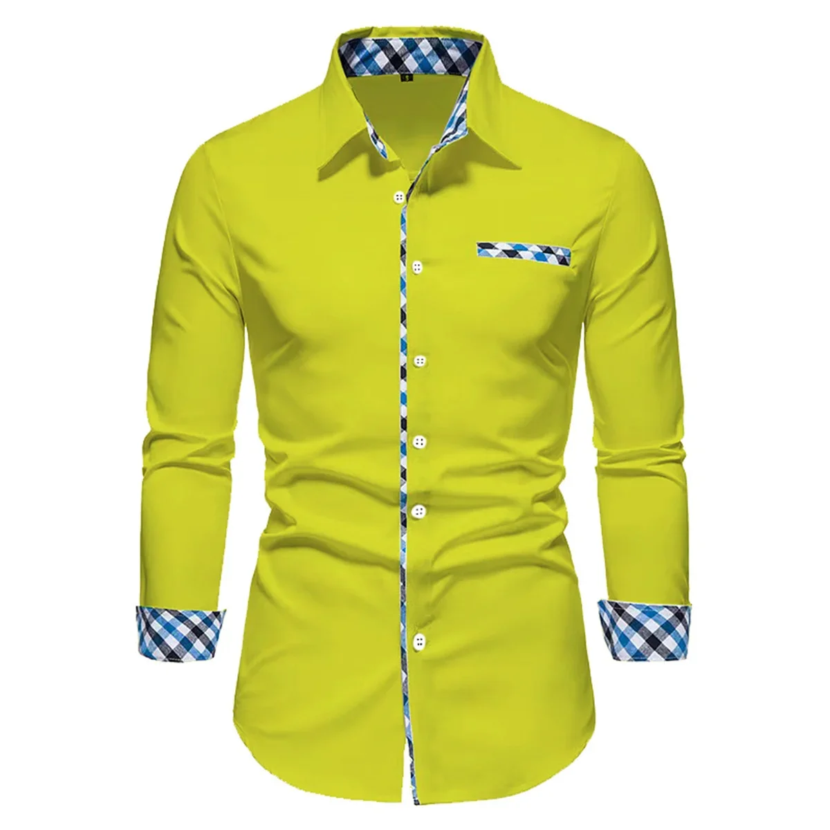 Camisa polo manga longa emendada masculina, casual de negócios, cor sólida, designer confortável, tecido macio, top, alta qualidade, novo