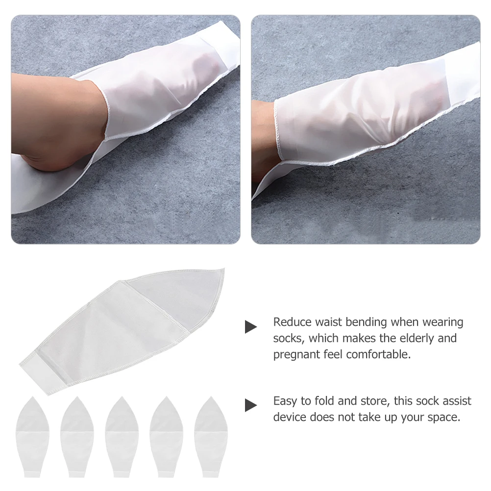 

6Pcs Sock Aid Device for Elderly and Pregnant Anti-Slip Sock Applicator Tool Easy to Use for Mobility Assistance Comfortable