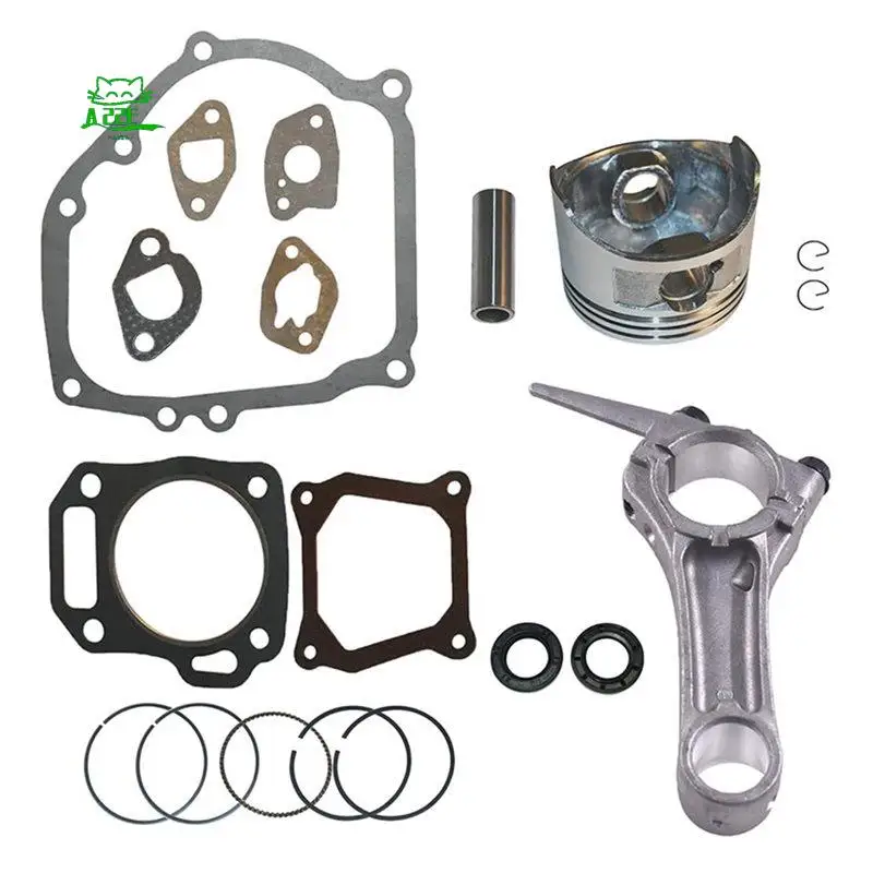 A22E-68MM Piston Ring Engine Kit With Full Gasket Set For Honda GX160 5.5HP GX200 6.5HP