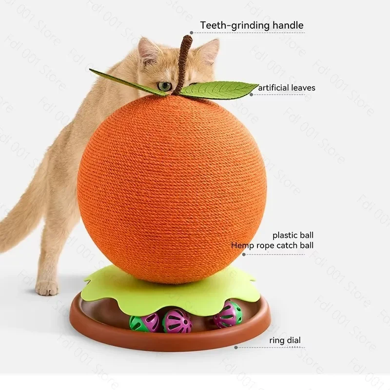 Cat Scratching Board Swing Scratching Ball Toy Wear Resistant Non Shedding Claw Grinder for Indoor Cat Pet Use